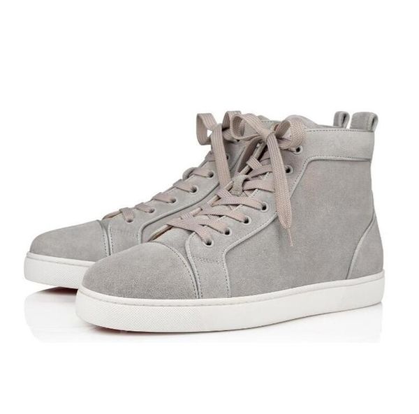 20s men's high casual flat famous designer suede leather red bottom sneakers fashion men red sole skateboard shoes party wedding dress, Black
20s men's high casual flat famous designer suede leather red bottom sneakers fashion men red sole skateboard shoes party wedding dress, Black