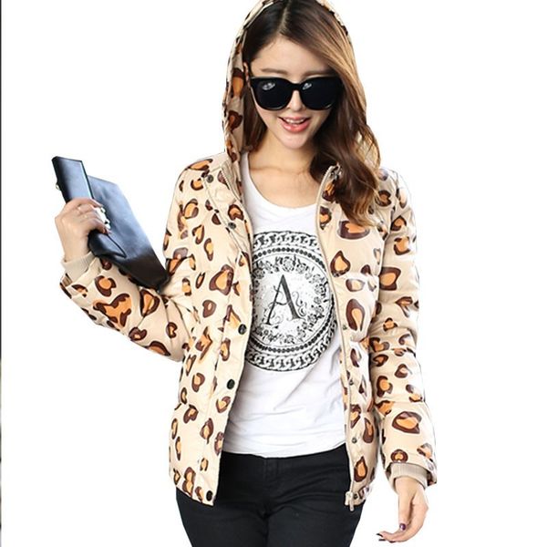 winter leopard print hooded down jacket female 2019 new korean slim fit short section light and thin coat women large size hj147, Black
winter leopard print hooded down jacket female 2019 new korean slim fit short section light and thin coat women large size hj147, Black