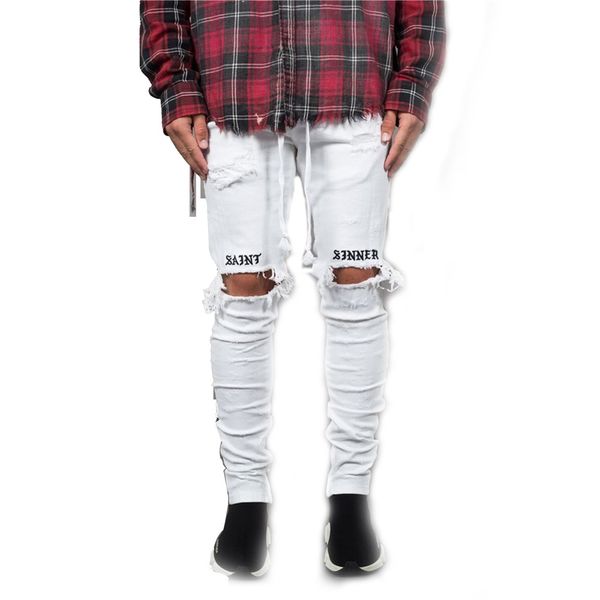 new fashion skinny men stylish ripped pants biker skinny slim straight frayed denim trousers pantalon homme hip hop men pants, Black
new fashion skinny men stylish ripped pants biker skinny slim straight frayed denim trousers pantalon homme hip hop men pants, Black