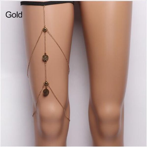 1pc women thigh leg chain fashion vintage coin multilayer boho thigh leg chain bohemia chic body jewelry accessory, Silver
1pc women thigh leg chain fashion vintage coin multilayer boho thigh leg chain bohemia chic body jewelry accessory, Silver
