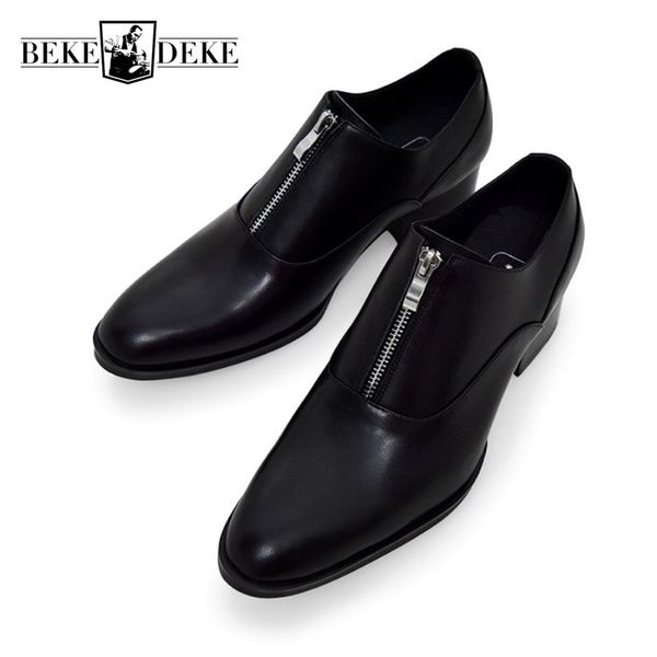 black business casual round toe genuine leather boots men 2019 designer zipper high heel dress shoes fashion spring work shoes
black business casual round toe genuine leather boots men 2019 designer zipper high heel dress shoes fashion spring work shoes