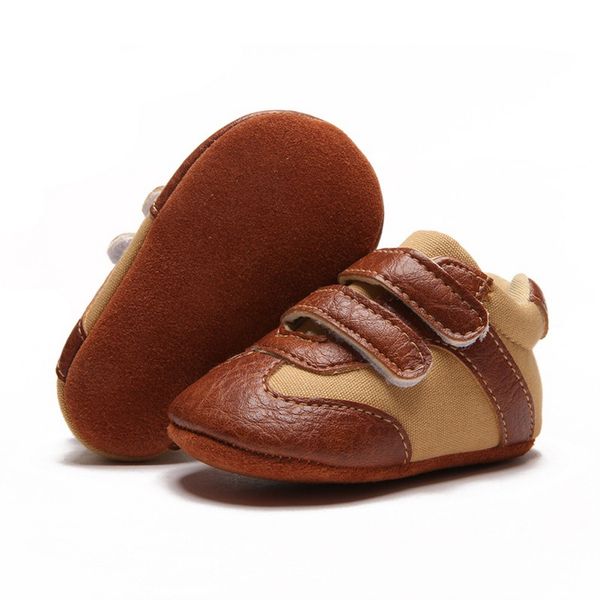 casual kids boys stitching brown color non-slip crib sneakers soft sole toddler shoes first walkers, Black
casual kids boys stitching brown color non-slip crib sneakers soft sole toddler shoes first walkers, Black