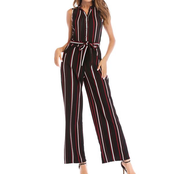 chamsgend women jumpsuit 2019 european and american striped print sleeveless jumpsuit casual loose wide leg playsuit apr26, Black;white
chamsgend women jumpsuit 2019 european and american striped print sleeveless jumpsuit casual loose wide leg playsuit apr26, Black;white