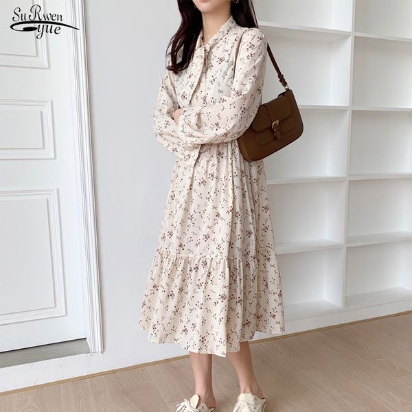 2020 spring long sleeve dress for women vintage elastic waist floral bow midi dress korean print maxi dresses vestidos 8840 50, Black;gray
2020 spring long sleeve dress for women vintage elastic waist floral bow midi dress korean print maxi dresses vestidos 8840 50, Black;gray