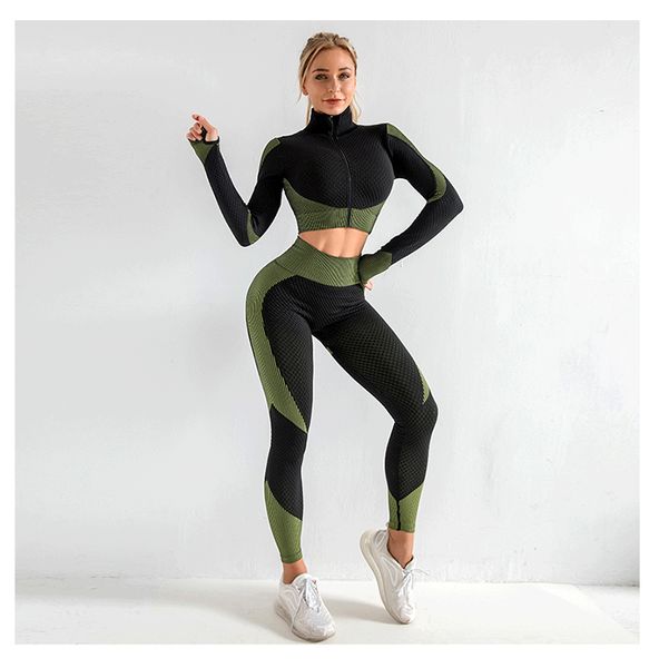 yoga outfits sports suits seamless set women fitness clothing sportswear woman gym leggings shirts, White;red
yoga outfits sports suits seamless set women fitness clothing sportswear woman gym leggings shirts, White;red