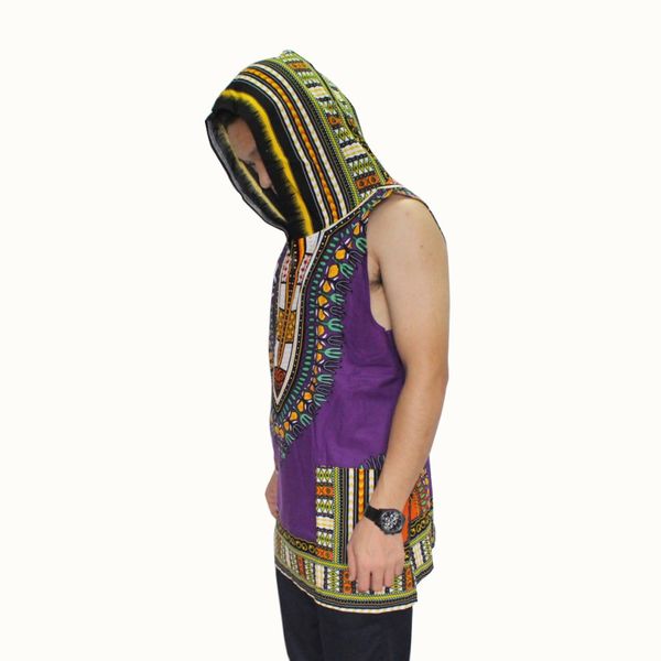 new fashion dashiki hoodies loose sleeveless african print dashiki fabric hood 100% cotton fashion robe clothing kimono, Black
new fashion dashiki hoodies loose sleeveless african print dashiki fabric hood 100% cotton fashion robe clothing kimono, Black