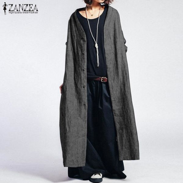 zanzea women coats female long jackets vintage casual single breasted coats woman button long sleeve outwear plus size 5xl, Black;brown
zanzea women coats female long jackets vintage casual single breasted coats woman button long sleeve outwear plus size 5xl, Black;brown