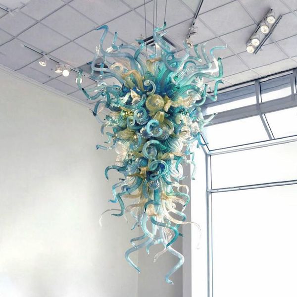 Hand Blown Murano Glass Chandelier Modern Hanging Design Hotel Decorated Chandelier Lighting Green Shade LED Crystal Ceiling Lamp
Hand Blown Murano Glass Chandelier Modern Hanging Design Hotel Decorated Chandelier Lighting Green Shade LED Crystal Ceiling Lamp