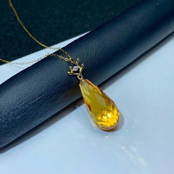 shilovem 18k yellow gold citrine pendants fine jewelry women party new classic plant gift necklace 10*20mm myme1020382j, Silver
shilovem 18k yellow gold citrine pendants fine jewelry women party new classic plant gift necklace 10*20mm myme1020382j, Silver