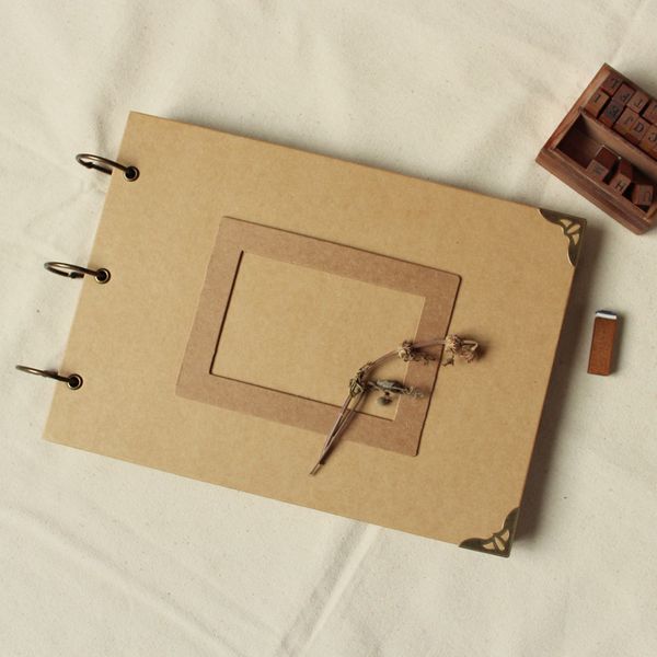 56 pages//wedding guest // kraft scrapbook // p //a4 ring binder p kraft scrapbook