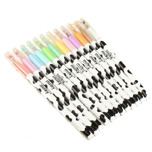 12 pcs gel pen tiny milk cow pen school stationery sundries stationary store office material school supplies
12 pcs gel pen tiny milk cow pen school stationery sundries stationary store office material school supplies