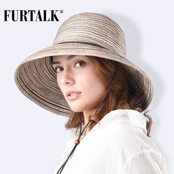 furtalk sun hat for women straw hat panama summer for girls beach hats sh051, Blue;gray
furtalk sun hat for women straw hat panama summer for girls beach hats sh051, Blue;gray