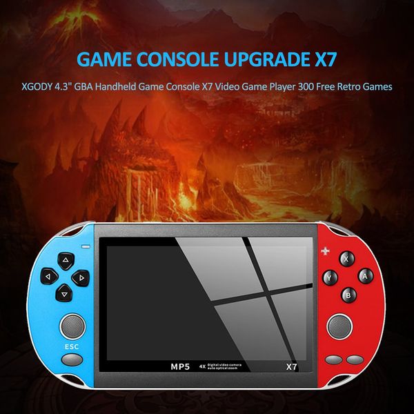4.3 inch for gba handheld game console x7 video game player 300 retro games lcd display game player for children
4.3 inch for gba handheld game console x7 video game player 300 retro games lcd display game player for children