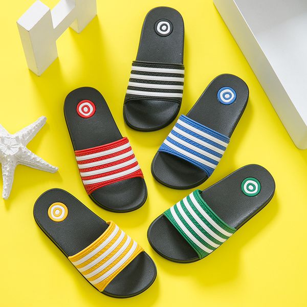 children' slippers for boys girls fashion striped home slippers bathroom indoor flip-flops cool baby boys girls pvc size 23-34, Black;grey
children' slippers for boys girls fashion striped home slippers bathroom indoor flip-flops cool baby boys girls pvc size 23-34, Black;grey