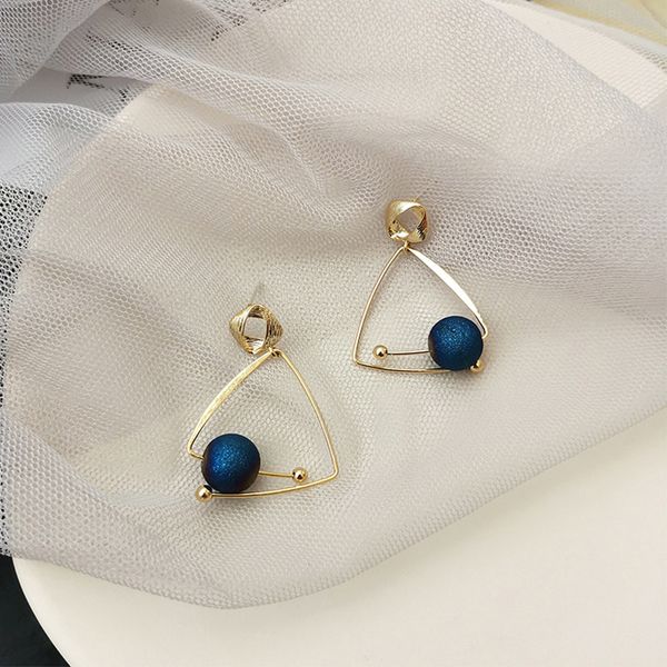 ladies gift tide blue sandstone star track geometric earrings fashion temperament simple earrings party accessories, Silver
ladies gift tide blue sandstone star track geometric earrings fashion temperament simple earrings party accessories, Silver