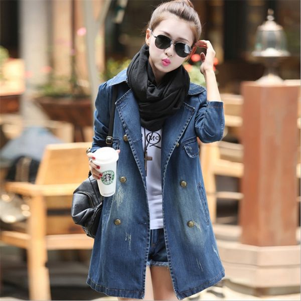 female spring fashion short denim coat women autumn new large size casual coat double breasted loose denim fashion jacket, Black;brown
female spring fashion short denim coat women autumn new large size casual coat double breasted loose denim fashion jacket, Black;brown
