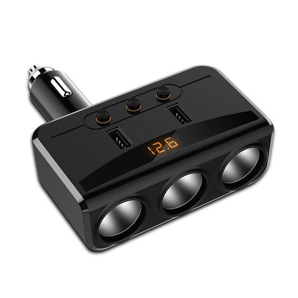 100w cigarette lighter socket 3.1a dual usb car charger adapter with independent switches support smart fast charge
100w cigarette lighter socket 3.1a dual usb car charger adapter with independent switches support smart fast charge