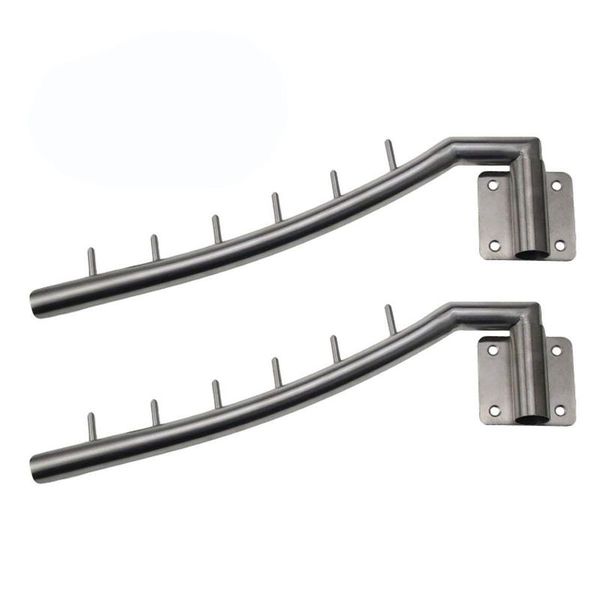 2 pack stainless steel clothes hanger with swing arm holder clothing hanging system duty drying rack wall mount, wall hangers
2 pack stainless steel clothes hanger with swing arm holder clothing hanging system duty drying rack wall mount, wall hangers
