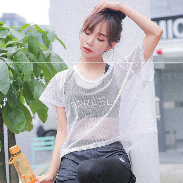 eyelet blouse summer blouse speed dry hollowed-out loose sport short style yoga clothing bat sleeve running fitness clothingy045, White;red
eyelet blouse summer blouse speed dry hollowed-out loose sport short style yoga clothing bat sleeve running fitness clothingy045, White;red