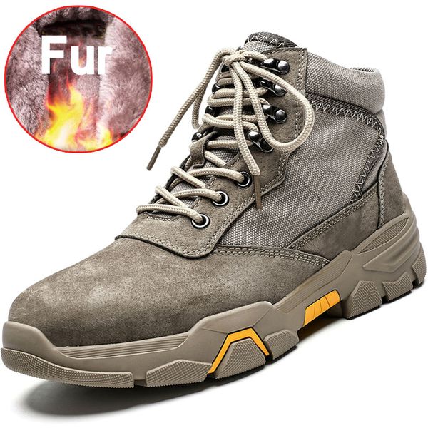 2019 brand winter leather ankle snow men boots shoes with fur plush warm warm male casual boot sneakers footwear, Black
2019 brand winter leather ankle snow men boots shoes with fur plush warm warm male casual boot sneakers footwear, Black