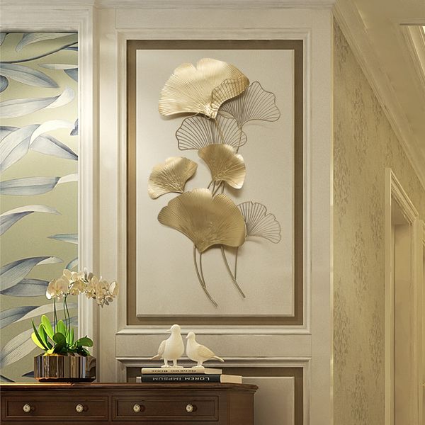 modern luxury wrought iron ginkgo leaf pendant crafts wall decoration 3d wall stickers porch background metal mural accessories
modern luxury wrought iron ginkgo leaf pendant crafts wall decoration 3d wall stickers porch background metal mural accessories