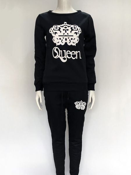 Women Winter Two Pieces Set Queen Crown Printed Tracksuits Long Sleeve Bodycon Jumpsuit Jogging Suit New
Women Winter Two Pieces Set Queen Crown Printed Tracksuits Long Sleeve Bodycon Jumpsuit Jogging Suit New