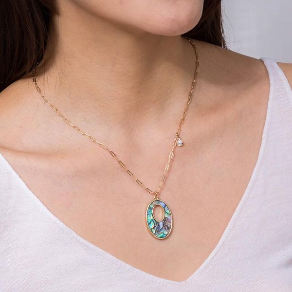 abalone shell pendant necklace for women gold metal chain new personality summer beach accessories wild ellipse color jewelry, Silver
abalone shell pendant necklace for women gold metal chain new personality summer beach accessories wild ellipse color jewelry, Silver