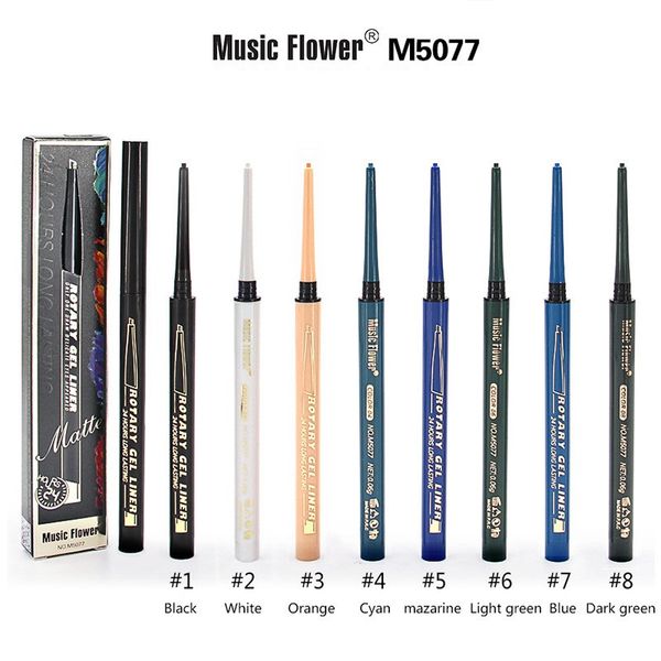 music flower 8 colors quick dry eyeliner pencil automatic long lasting waterproof eye makeup smudge-proof shimmer eye liner
music flower 8 colors quick dry eyeliner pencil automatic long lasting waterproof eye makeup smudge-proof shimmer eye liner