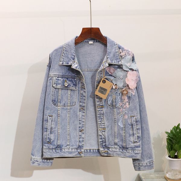 spring autumn fashion sequins applique denim jacket women loose short long sleeve jeans jacket female outerwear chaqueta mujer, Black;brown
spring autumn fashion sequins applique denim jacket women loose short long sleeve jeans jacket female outerwear chaqueta mujer, Black;brown