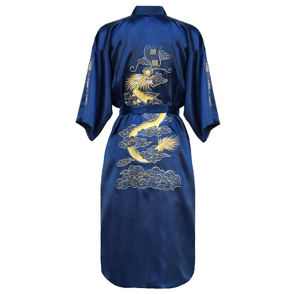 exquisite embroidery dragon men kimono robe gown wedding robe summer casual half sleeve sleepwear bath gown soft homwear pajamas, Black;brown
exquisite embroidery dragon men kimono robe gown wedding robe summer casual half sleeve sleepwear bath gown soft homwear pajamas, Black;brown