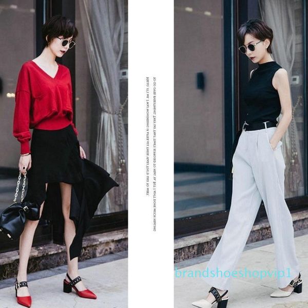 crystal2019 shoes women's joker genuine leather one word bring baotou sandals woman high-heeled shoes coarse with, Black
crystal2019 shoes women's joker genuine leather one word bring baotou sandals woman high-heeled shoes coarse with, Black