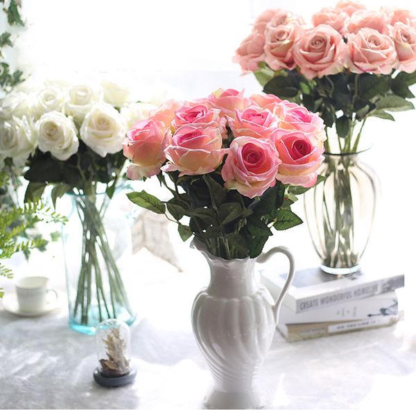 single elegant beautiful european artificial flowers rose simulation flannel flowers bouquet home party wedding decoration
single elegant beautiful european artificial flowers rose simulation flannel flowers bouquet home party wedding decoration