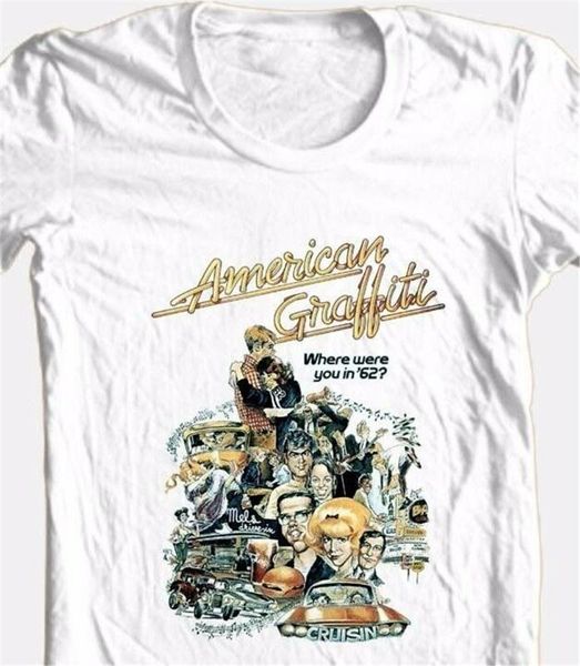american graffiti t shirt men women retro 70's classic movie cotton graphic print tee shirt custom print, White;black
american graffiti t shirt men women retro 70's classic movie cotton graphic print tee shirt custom print, White;black