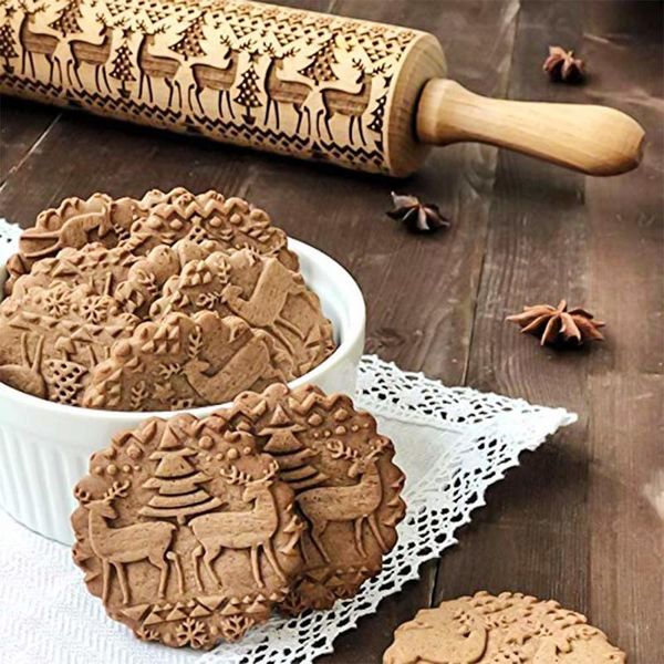 christmas tree embossing rolling pin wooden carved flower deer snowflake engraved pins baking cookies noodle biscuit cake
christmas tree embossing rolling pin wooden carved flower deer snowflake engraved pins baking cookies noodle biscuit cake