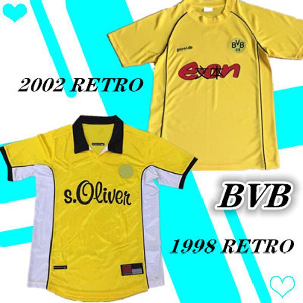 98 99 retro 01 02 bvb borussia dortmund soccer jerseys 2000 2002 classic vintage football shirts amoroso rosicky bobic ewerthon koller, Black
98 99 retro 01 02 bvb borussia dortmund soccer jerseys 2000 2002 classic vintage football shirts amoroso rosicky bobic ewerthon koller, Black