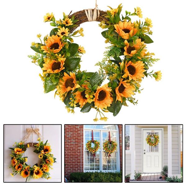decorative flowers & wreaths artificial sunflower wreath flower garland wall door wedding party home decor
decorative flowers & wreaths artificial sunflower wreath flower garland wall door wedding party home decor