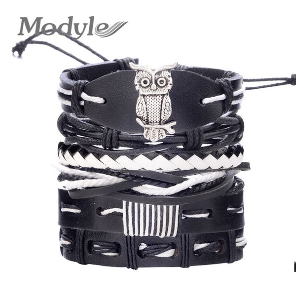 modyle vintage leaf feather multilayer leather bracelet men fashion braid handmade star rope wrap bracelets & bangles male gift, Black
modyle vintage leaf feather multilayer leather bracelet men fashion braid handmade star rope wrap bracelets & bangles male gift, Black