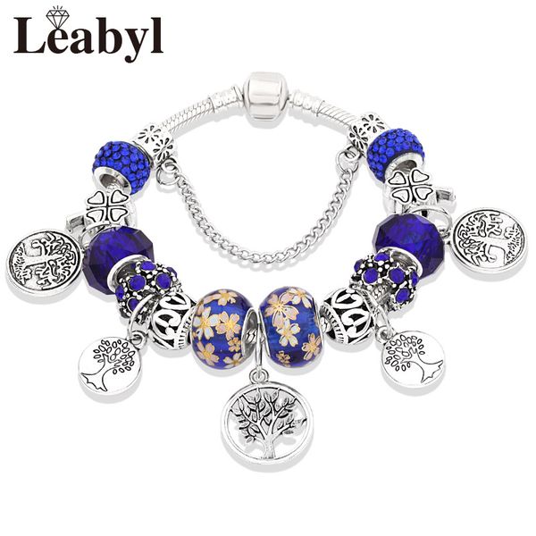 2019 new elegant dark blue flower crystal bead bracelets & bangles silver diy tree heart charm bracelet for men child gift, Golden;silver
2019 new elegant dark blue flower crystal bead bracelets & bangles silver diy tree heart charm bracelet for men child gift, Golden;silver