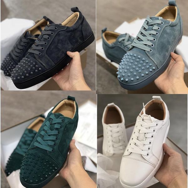 2019 fashion luxury designer sneakers red bottom spikes flat velours suede sneakers iron grey men trainers 100% real leather party shoes, Black
2019 fashion luxury designer sneakers red bottom spikes flat velours suede sneakers iron grey men trainers 100% real leather party shoes, Black