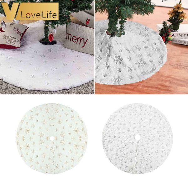 snowflake tree skirt new 90/122cm white gold silver flannel embroidered christmas christmas new year home decoration
snowflake tree skirt new 90/122cm white gold silver flannel embroidered christmas christmas new year home decoration