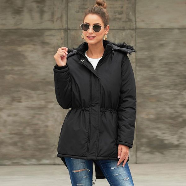 winter spring coat women 2020 casual faux fur collar hoodies jackets female oversize solid thick warm outwear zipper parkas 3xl, Black
winter spring coat women 2020 casual faux fur collar hoodies jackets female oversize solid thick warm outwear zipper parkas 3xl, Black