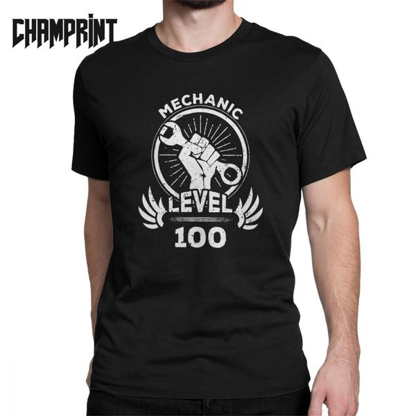 level 100 mechanic men t shirts car fix engineer funny tee shirt short sleeve crew neck t-shirts pure cotton plus size clothes, White;black
level 100 mechanic men t shirts car fix engineer funny tee shirt short sleeve crew neck t-shirts pure cotton plus size clothes, White;black