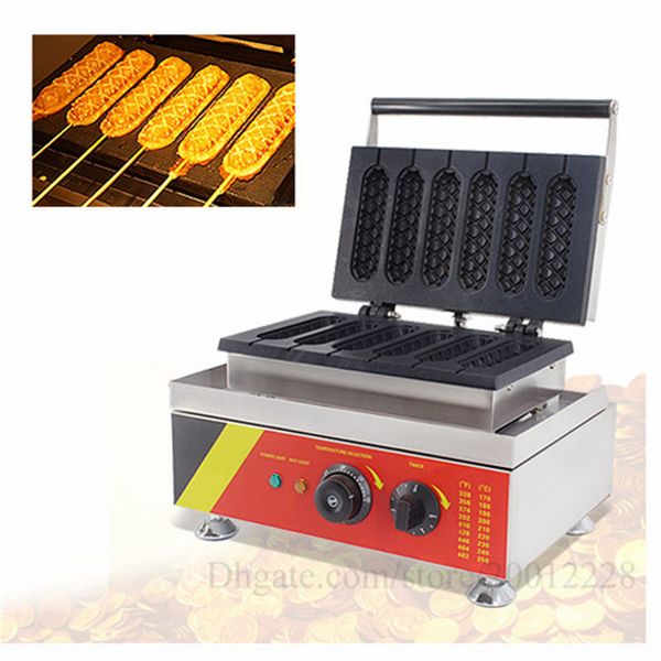 110v 220v lolly og waffle maker commercial non-stick muffin dog waffle machine 1500w 6 molds with timer ing
110v 220v lolly og waffle maker commercial non-stick muffin dog waffle machine 1500w 6 molds with timer ing