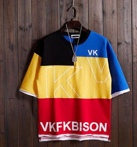 2019 fashion baseball jerseys multicolor men's summer new color contrast short-sleeved t-shirt loose five-point sleeve shirt, Blue;black
2019 fashion baseball jerseys multicolor men's summer new color contrast short-sleeved t-shirt loose five-point sleeve shirt, Blue;black