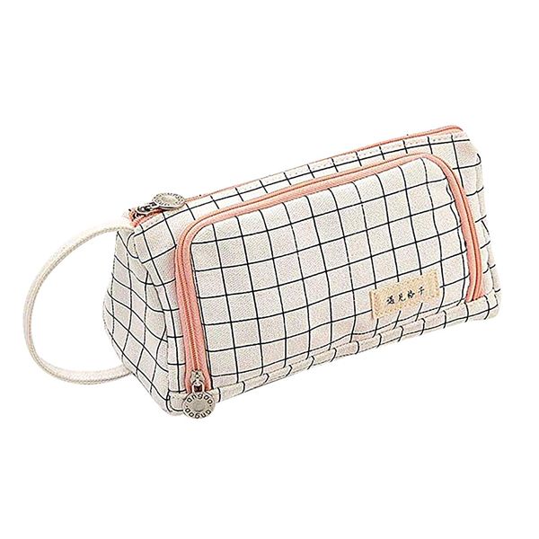 canvas cosmetic bags for women large capacity pencil pen pouch holder female zipper makeup brush clutch lady stripe handbag
canvas cosmetic bags for women large capacity pencil pen pouch holder female zipper makeup brush clutch lady stripe handbag