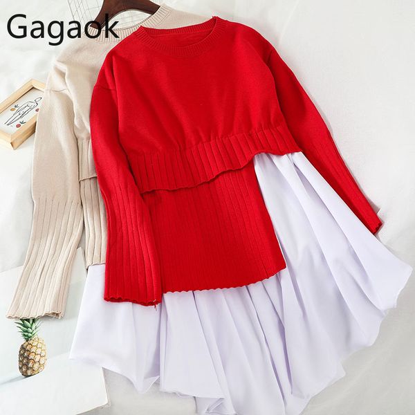 gagaok women knitted fashion sweet office lady sweater spring autumn new o-neck full patchwork loose casual wild female pullover, White;black
gagaok women knitted fashion sweet office lady sweater spring autumn new o-neck full patchwork loose casual wild female pullover, White;black