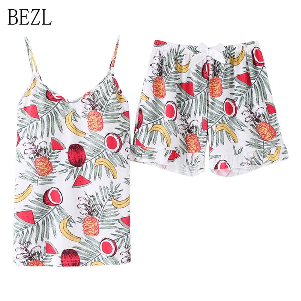 bzel 2019 comfortable colours large size ladies pajamas kawaii bowknot two piece sets cotton v-neck sleeveless summer sleepwear, Blue;gray
bzel 2019 comfortable colours large size ladies pajamas kawaii bowknot two piece sets cotton v-neck sleeveless summer sleepwear, Blue;gray