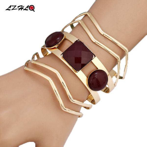 lzhlq geometric multilayer wire bangle trendy maxi opened resin cuff bracelet for women 2020 fashion brand jewelry accessories, Black
lzhlq geometric multilayer wire bangle trendy maxi opened resin cuff bracelet for women 2020 fashion brand jewelry accessories, Black