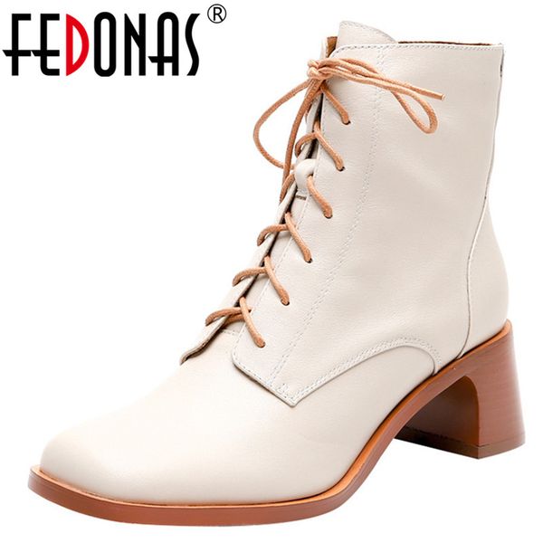 fedonas classic square toe female boots warm women ankle boots new genuine leather high heels party office shoes woman, Black
fedonas classic square toe female boots warm women ankle boots new genuine leather high heels party office shoes woman, Black