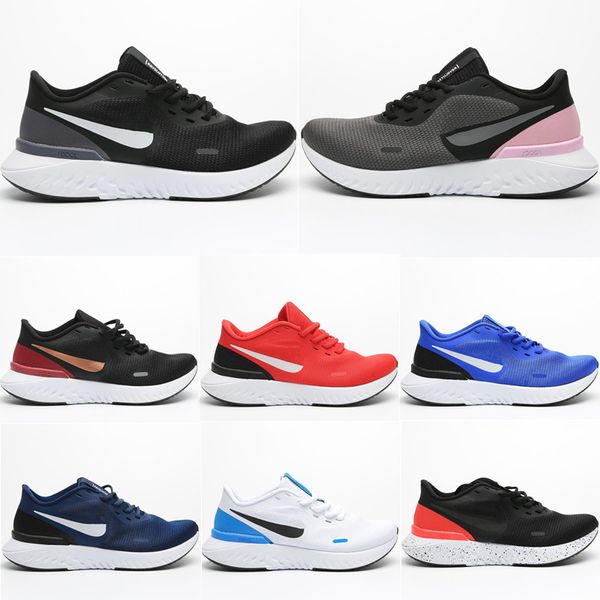 with box new wmns revolution 5 men running shoes red blue white black men casual sneakers size 40-45, White;red
with box new wmns revolution 5 men running shoes red blue white black men casual sneakers size 40-45, White;red